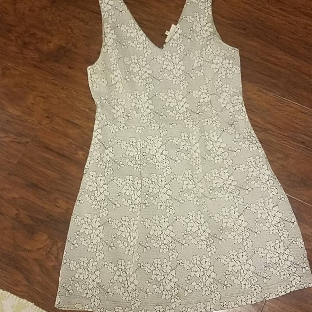 White flowered summer dress